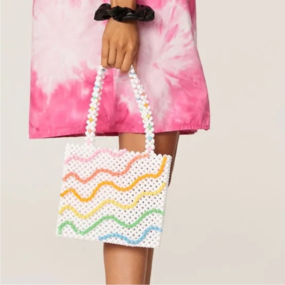 Susan Alexandra loop di loop beaded colorful bag rainbow